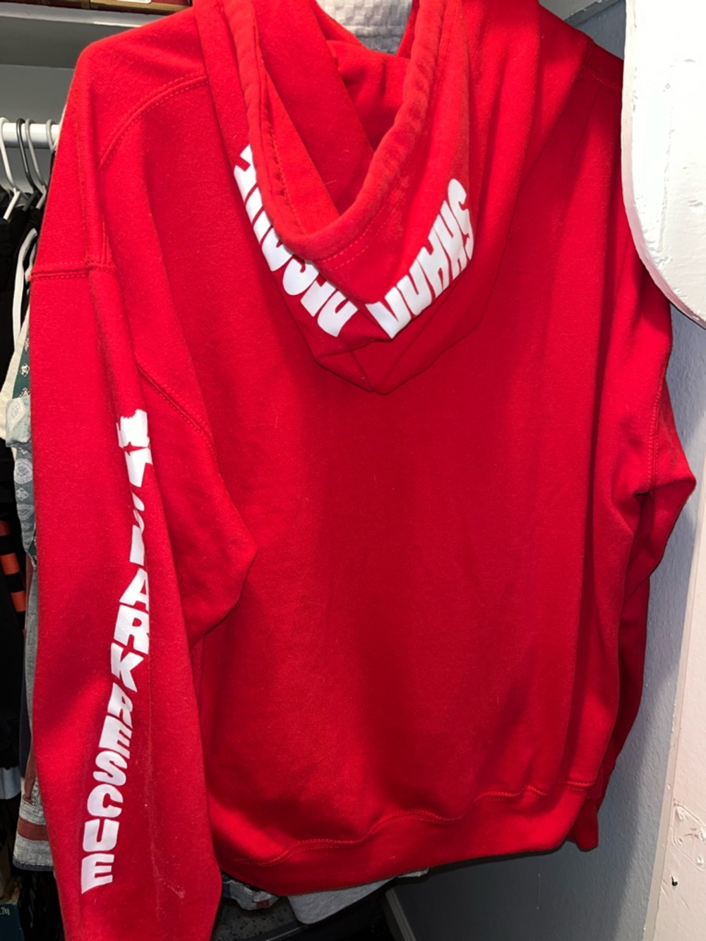 Shark Rescue Red Hoodie - Picture 2 of 3